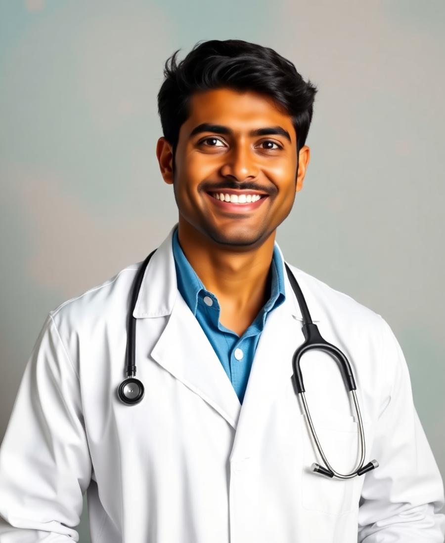 Portrait of the pediatrician at Chetan Children's Clinic